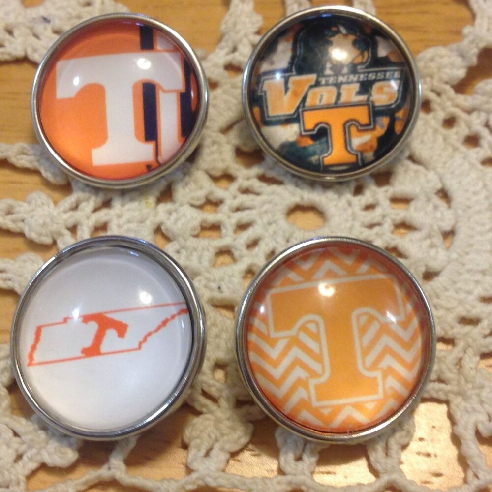 Snap Jewelry - Sports Snap Buttons - Football